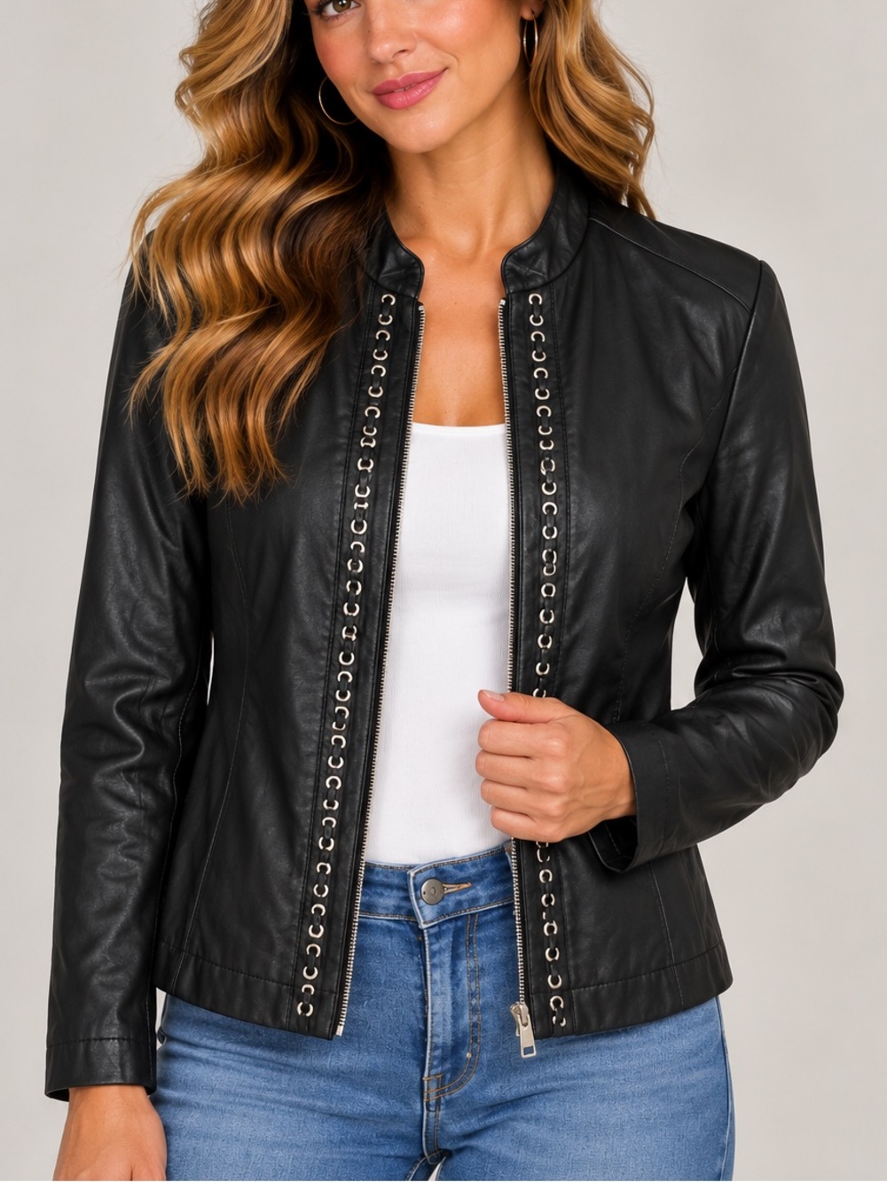 TanJay Black Jacket‎